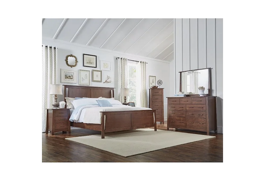 Sodo Queen Panel Bedroom Group by AAmerica at Esprit Decor Home Furnishings